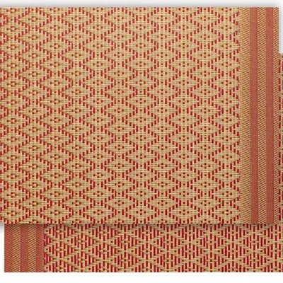 Table cloths - Kadra Placemat Set Rouge/Or 33 X 45 - MAISON VIVARAISE - SDE VIVARAISE WINKLER
