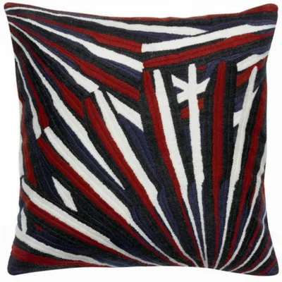 Coussins - Coussin brodé Sasha Rubis 45 x 45 - MAISON VIVARAISE - SDE VIVARAISE WINKLER