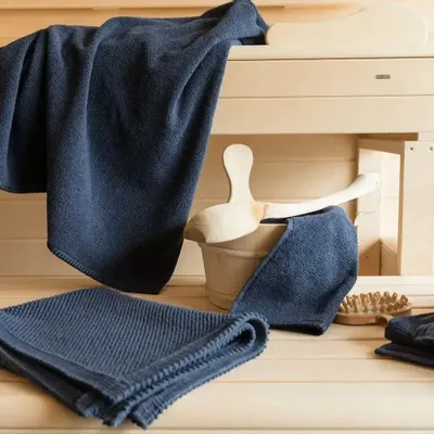 Serviettes de bain - Drap de bain Bora Encre 90 x 150 - MAISON VIVARAISE - SDE VIVARAISE WINKLER