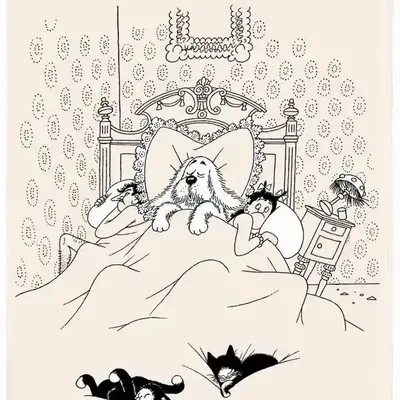 Torchons - Torchon Dubout Bonne nuit Ecru 48 x 72 - MAISON VIVARAISE - SDE VIVARAISE WINKLER