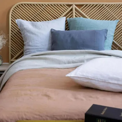 Linge de lit - Housse de couette Kala Carbone 240 x 220 - MAISON VIVARAISE - SDE VIVARAISE WINKLER