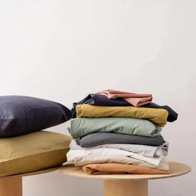 Bed linens - Calita Flat Sheet Gold 240 X 300 - MAISON VIVARAISE - SDE VIVARAISE WINKLER