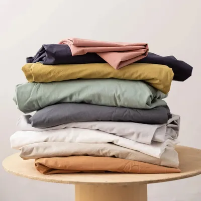 Bed linens - Calita Flat Sheet Blanc 240 X 300 - MAISON VIVARAISE - SDE VIVARAISE WINKLER