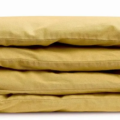 Bed linens - Calita Duvet Cover Gold 85 X 200 - MAISON VIVARAISE - SDE VIVARAISE WINKLER