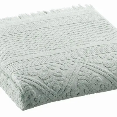 Serviettes de bain - Serviette de toilette uni Zoé Jade 50 x 100 - MAISON VIVARAISE - SDE VIVARAISE WINKLER