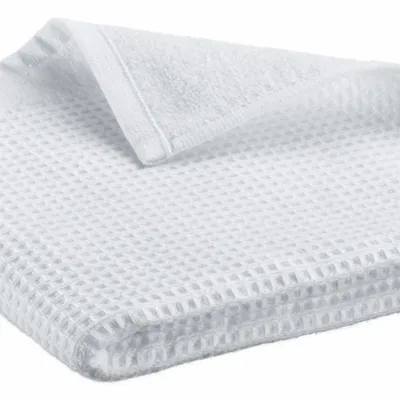 Serviettes de bain - Serviette de toilette recyclée Abby Blanc 50 x 100 - MAISON VIVARAISE - SDE VIVARAISE WINKLER