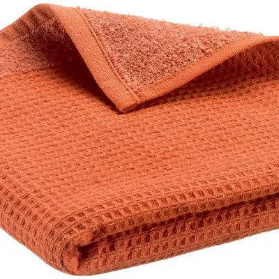 Serviettes de bain - Drap de bain recyclé Abby Marmelade 90 x 150 - MAISON VIVARAISE - SDE VIVARAISE WINKLER