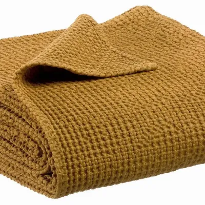 Linge de lit - Jeté recyclé Maia Bronze 240 x 260 - MAISON VIVARAISE - SDE VIVARAISE WINKLER