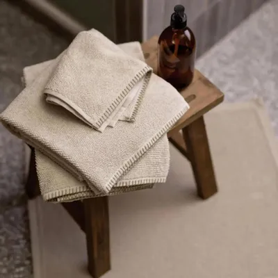 Autres linges de bain - Tapis de bain uni Etia Galet 54 x 110 - MAISON VIVARAISE - SDE VIVARAISE WINKLER