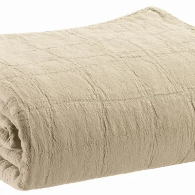 Throw blankets - Recycled Throw Titou Lin 140 X 200 - MAISON VIVARAISE - SDE VIVARAISE WINKLER