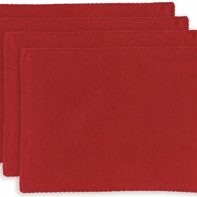 Nappes - Lot de 4 sets de table recyclés Delia Tango 33 x 45 - MAISON VIVARAISE - SDE VIVARAISE WINKLER