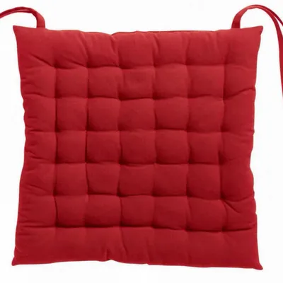 Chaises - Galette de chaise 36 points Zea recyclée Tango 38 x 38 x 3 cm - MAISON VIVARAISE - SDE VIVARAISE WINKLER