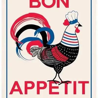 Dish towels - Bon appétit Tea Towel Écru 48 X 72 - MAISON VIVARAISE - SDE VIVARAISE WINKLER