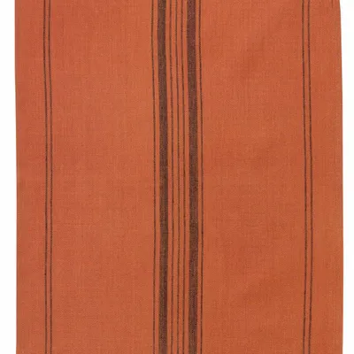 Torchons - Torchon Metis Kilia rayures Brique 50 x 70 - MAISON VIVARAISE - SDE VIVARAISE WINKLER