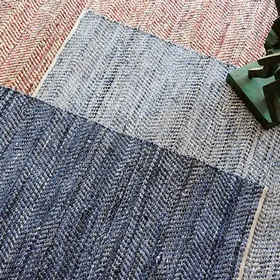 Tapis - Tapis Atlas Blanc/Bleu 160 X 230 - MAISON VIVARAISE - SDE VIVARAISE WINKLER