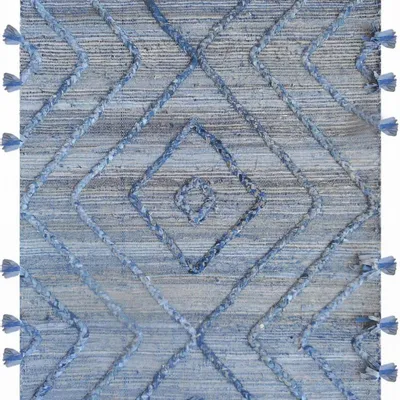 Tapis - Tapis Worgan denim Bleu/ivoire 120 x 180 - MAISON VIVARAISE - SDE VIVARAISE WINKLER
