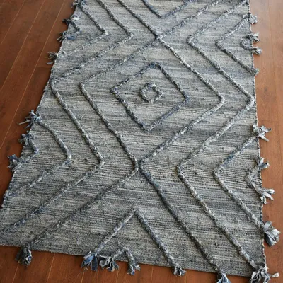 Tapis - Tapis Worgan denim Bleu/ivoire 120 x 180 - MAISON VIVARAISE - SDE VIVARAISE WINKLER