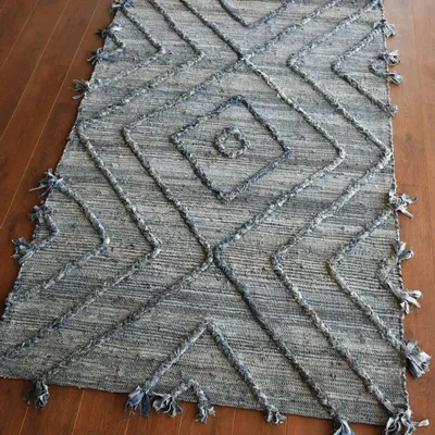 Rugs - Rug Worgan Denim Bleu/Ivoire 160 X 230 - MAISON VIVARAISE - SDE VIVARAISE WINKLER