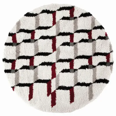 Tapis - Tapis Erika Neige diamètre 160 cm - MAISON VIVARAISE - SDE VIVARAISE WINKLER