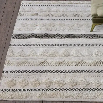 Rugs - Rug Lenity Ivoire 120 X 180 - MAISON VIVARAISE - SDE VIVARAISE WINKLER