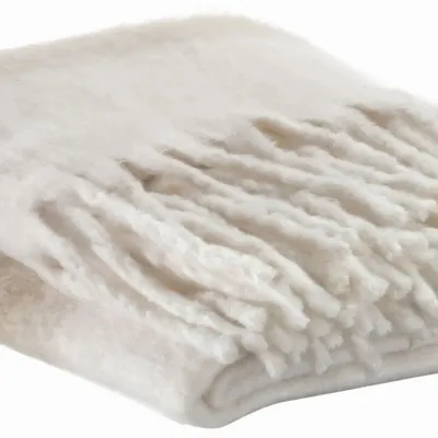 Throw blankets - Recycled Striped Throw Isabel Naturel 130 X 160 - MAISON VIVARAISE - SDE VIVARAISE WINKLER