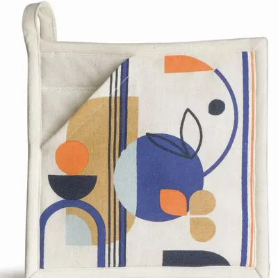 Potholders - Titouan 2 in 1 potholder Multico 20 X 20 - MAISON VIVARAISE - SDE VIVARAISE WINKLER