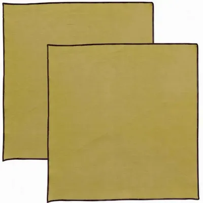 Napkins - Grace Recycled Table Napkin Kaki 40 X 40 - MAISON VIVARAISE - SDE VIVARAISE WINKLER