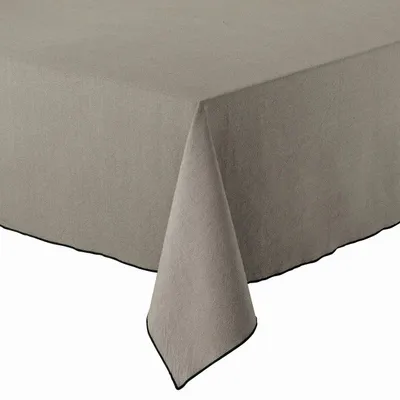 Nappes - Nappe recyclée Grace Ombre 140 x 140 - MAISON VIVARAISE - SDE VIVARAISE WINKLER