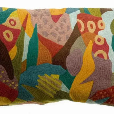 Coussins - Coussin brodé Izel Minéral 40 x 65 - MAISON VIVARAISE - SDE VIVARAISE WINKLER