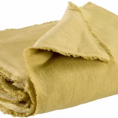 Bed linens - Laly Plain Comforter Gold 85 X 200 - MAISON VIVARAISE - SDE VIVARAISE WINKLER