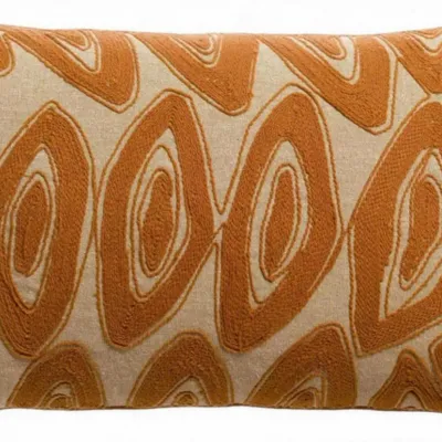 Coussins - Coussin brodé Leya Cuivre 30 x 50 - MAISON VIVARAISE - SDE VIVARAISE WINKLER