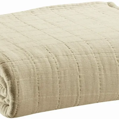 Throw blankets - Recycled Throw Lisa Naturel 140 X 200 - MAISON VIVARAISE - SDE VIVARAISE WINKLER