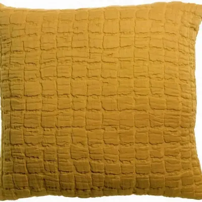 Coussins - Coussin Swami Safran 45 x 45 - MAISON VIVARAISE - SDE VIVARAISE WINKLER