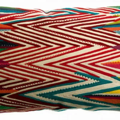 Cushions - Embroidered Cushion Zuma Multico 40 X 65 - MAISON VIVARAISE - SDE VIVARAISE WINKLER