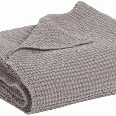 Linge de lit - Jeté recyclé Maia Orage 260 x 260 - MAISON VIVARAISE - SDE VIVARAISE WINKLER