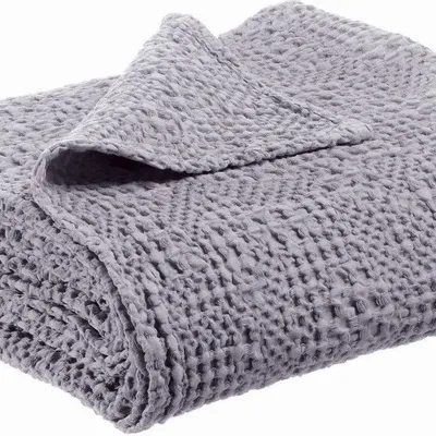 Bed linens - Throw Stonewashed Tana Brume 180 X 260 - MAISON VIVARAISE - SDE VIVARAISE WINKLER