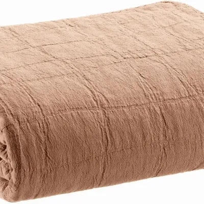 Linge de lit - Jeté recyclé Titou Dragée 180 x 260 - MAISON VIVARAISE - SDE VIVARAISE WINKLER