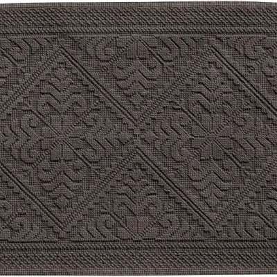 Other bath linens - Enzo Bath Mat Ébène 54 X 64 - MAISON VIVARAISE - SDE VIVARAISE WINKLER