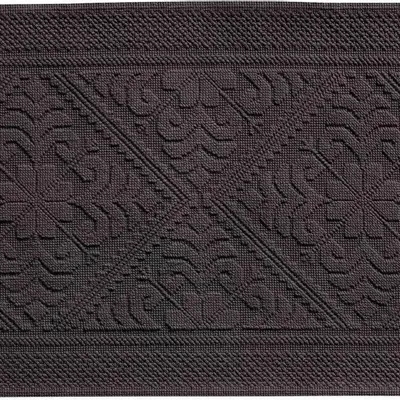 Other bath linens - Enzo Bath Mat Ébène 54 X 110 - MAISON VIVARAISE - SDE VIVARAISE WINKLER