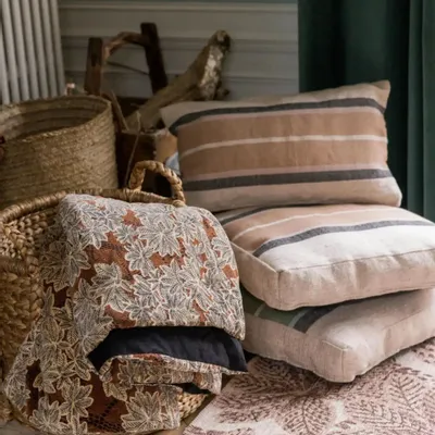 Cushions - Gatsby Cushion Sienne 40 X 65 - MAISON VIVARAISE - SDE VIVARAISE WINKLER