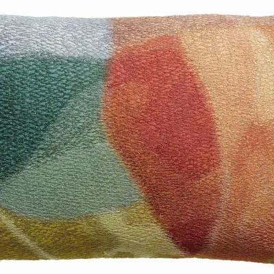 Cushions - Embroidered Cushion Nevio Multico 30 X 50 - MAISON VIVARAISE - SDE VIVARAISE WINKLER