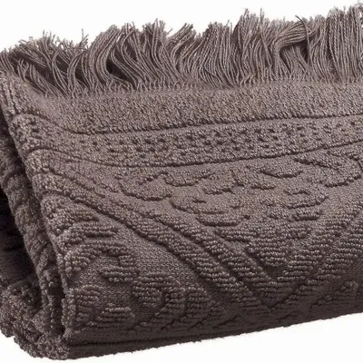Bath towels - Zoé Guest Towel Ébène 30 X 50 - MAISON VIVARAISE - SDE VIVARAISE WINKLER