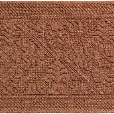 Autres linges de bain - Tapis de bain Enzo Cuivre 54 x 110 - MAISON VIVARAISE - SDE VIVARAISE WINKLER