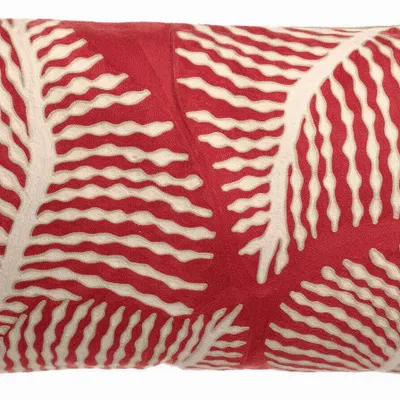 Coussins - Coussin brodé Flora Papaye 40 x 65 - MAISON VIVARAISE - SDE VIVARAISE WINKLER
