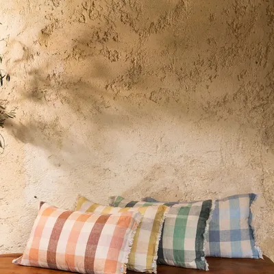 Cushions - Kate Printed Cushion Myosotis 30 X 50 - MAISON VIVARAISE - SDE VIVARAISE WINKLER