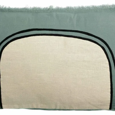 Cushions - Laly Two-Tone Cushion Prusse 40 X 65 - MAISON VIVARAISE - SDE VIVARAISE WINKLER