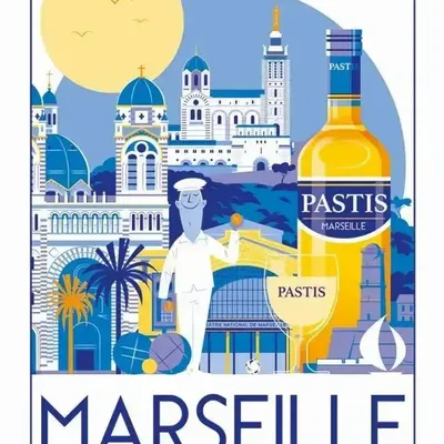 Dish towels - Marseille Tea Towel Blanc 48 X 72 - MAISON VIVARAISE - SDE VIVARAISE WINKLER