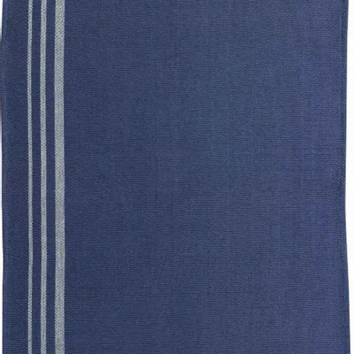 Dish towels - Rib Recycled Tea Towel Marine 50 X 70 - MAISON VIVARAISE - SDE VIVARAISE WINKLER