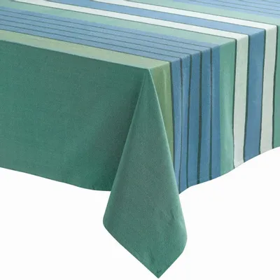 Nappes - Nappe recyclée Yuna Paon 170 x 250 - MAISON VIVARAISE - SDE VIVARAISE WINKLER