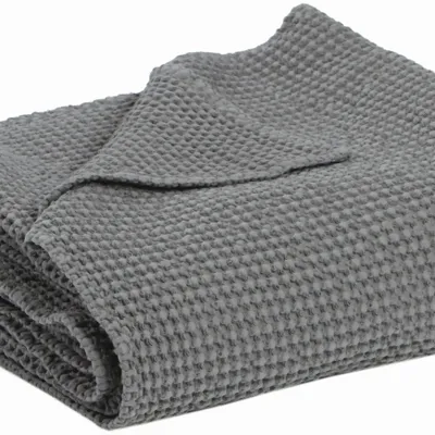 Linge de lit - Jeté recyclé Maia Tourterelle 180 x 260 - MAISON VIVARAISE - SDE VIVARAISE WINKLER